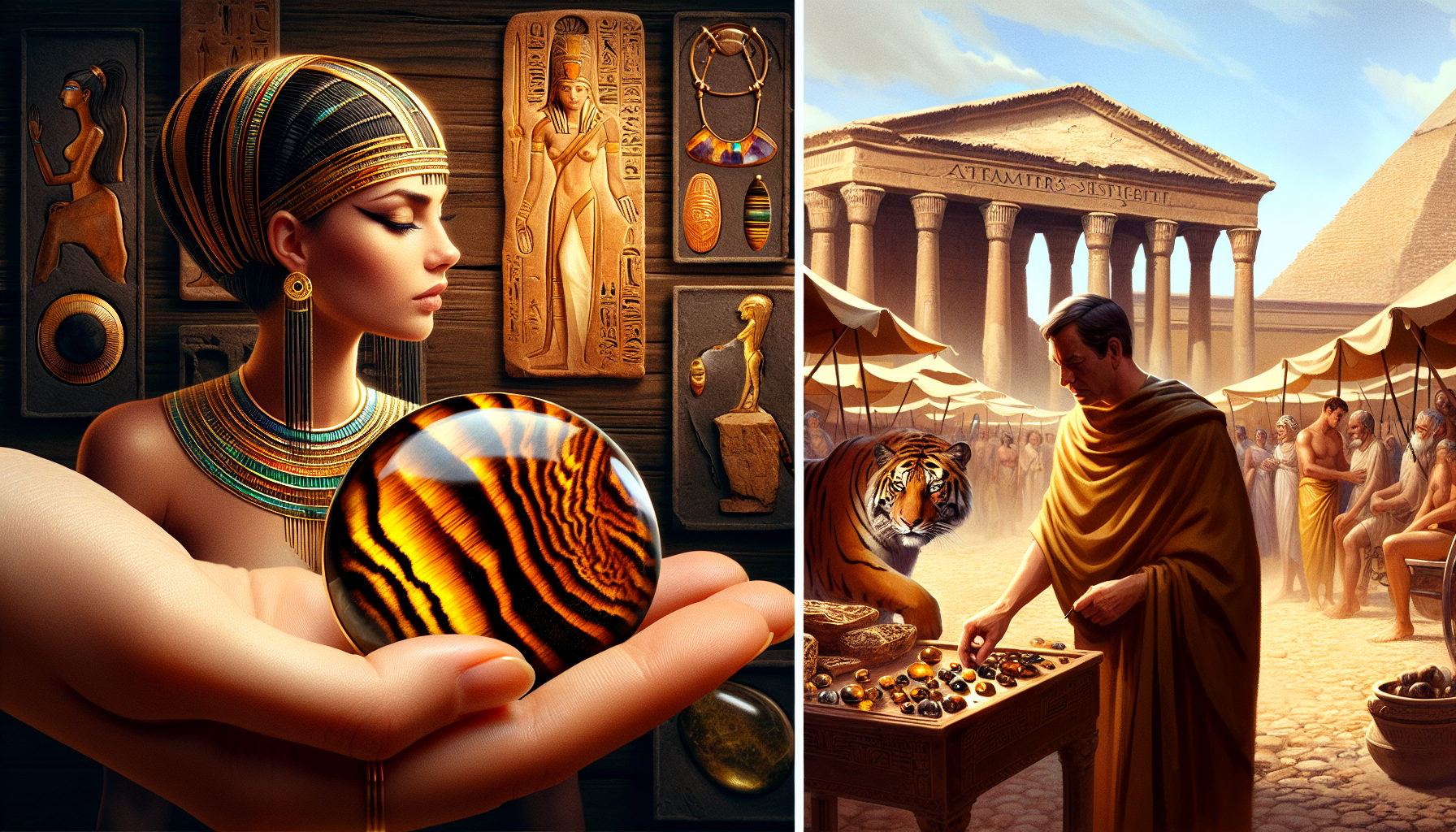 Historical use of Tiger's Eye by ancient civilizations