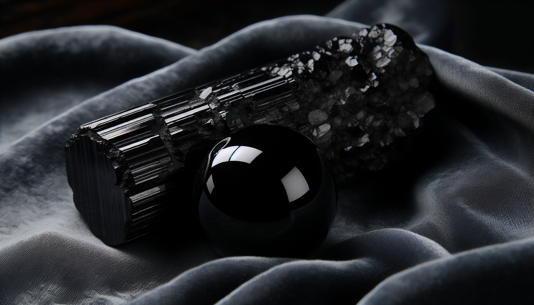 Comparison of physical characteristics between black tourmaline and obsidian