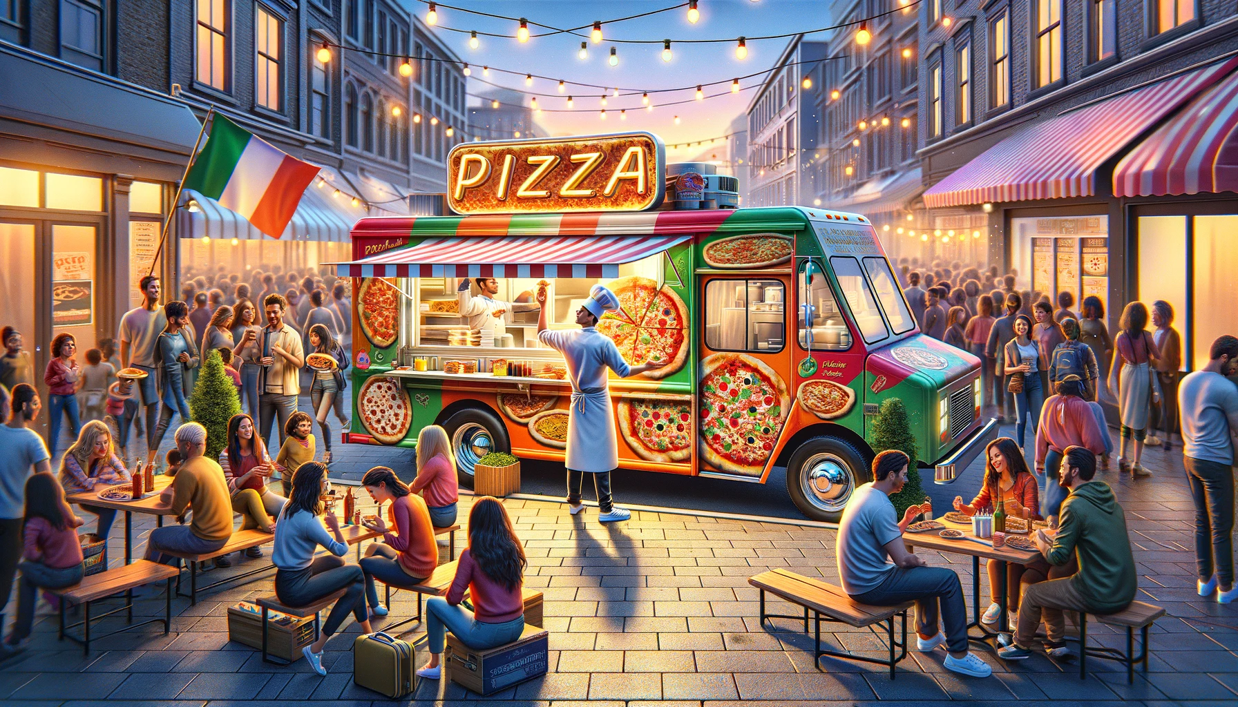 food truck branding - pizza lovers