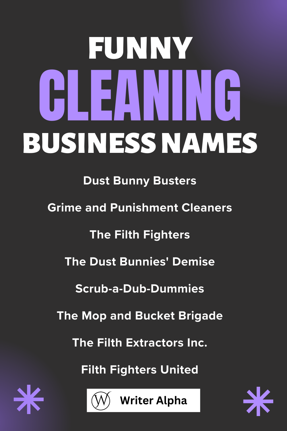 funny cleaning business names