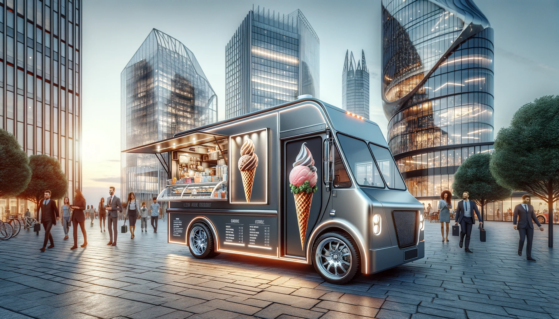 Modern ice cream truck business names
