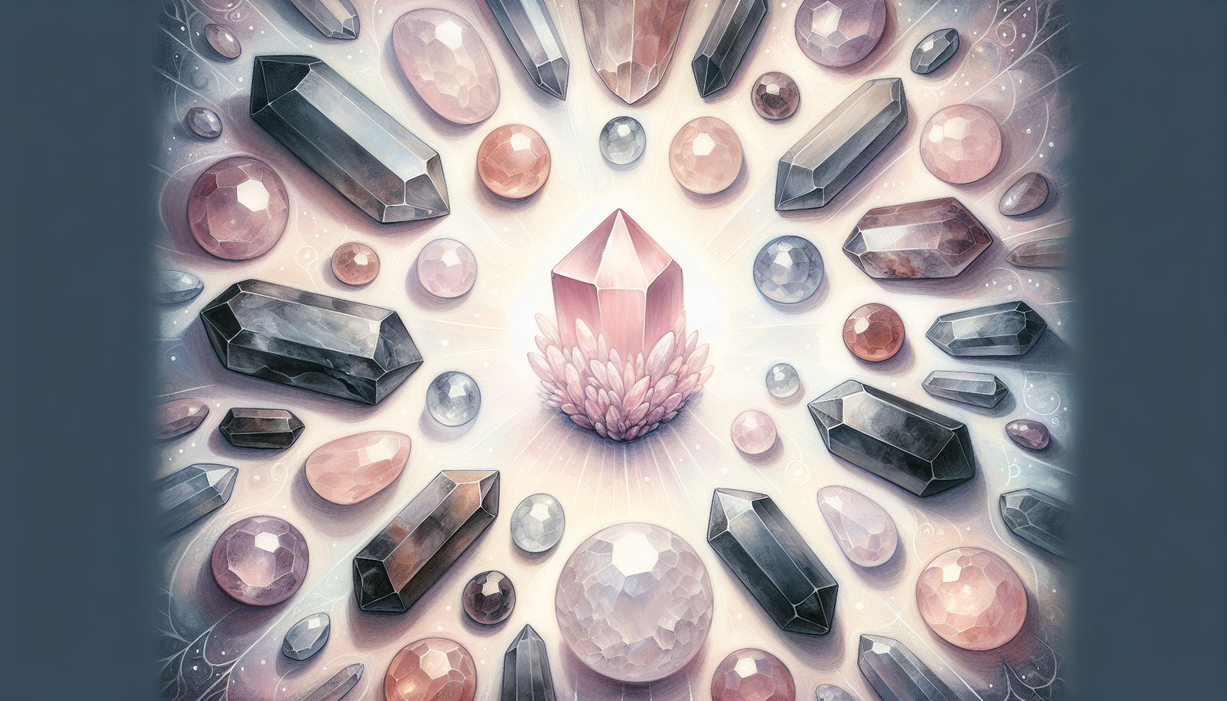 Illustration of calming stones