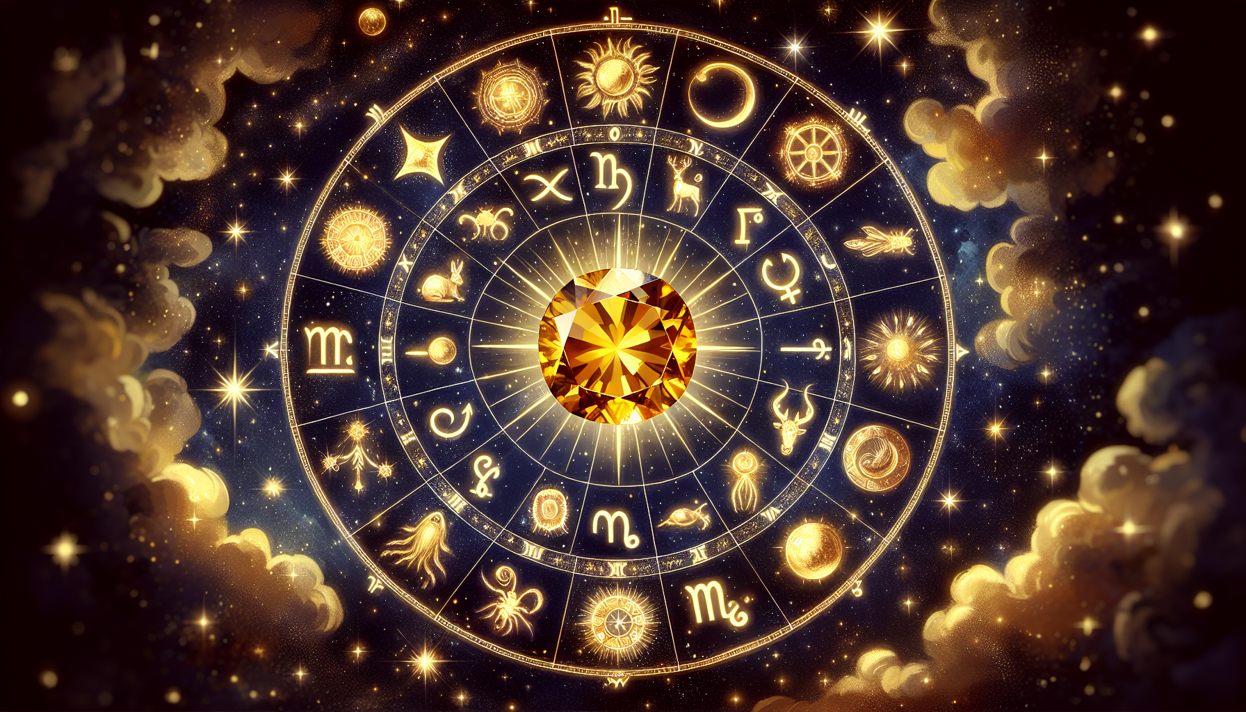 Illustration of zodiac signs